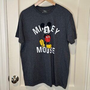 SALE 2/15 Disney Mickey Mouse T-Shirt, Dark Grey, Size Large.